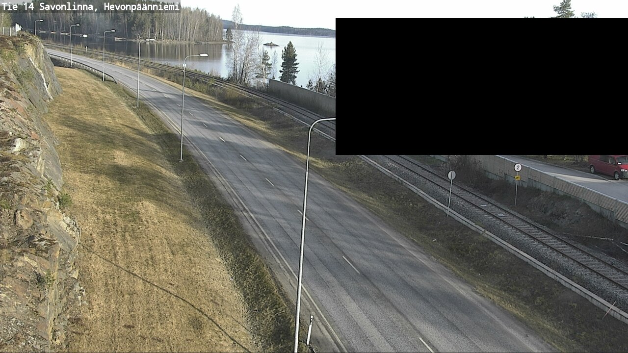 Weather Camera Image Väg 14 Nyslott, Hevonpäänniemi, Savonlinna, Etelä-Savo