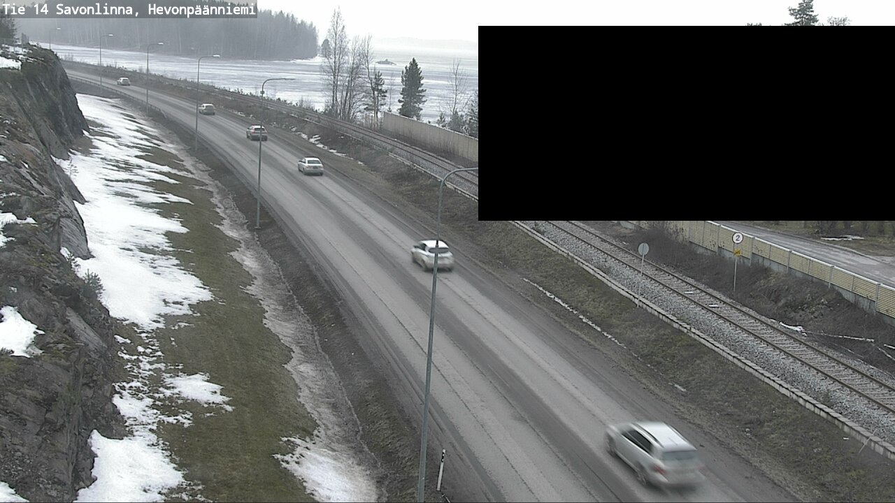 Weather Camera Image Väg 14 Nyslott, Hevonpäänniemi, Savonlinna, Etelä-Savo
