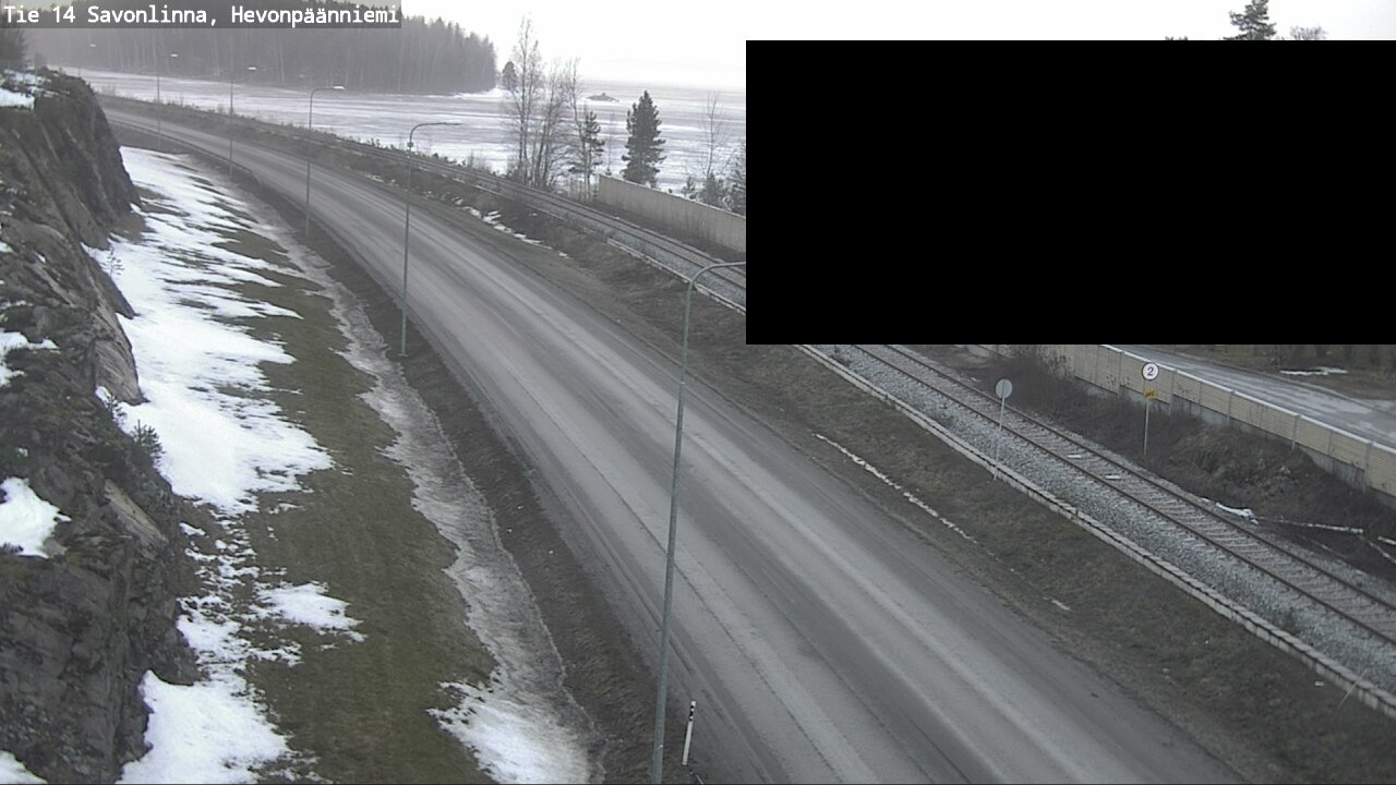 Weather Camera Image Väg 14 Nyslott, Hevonpäänniemi, Savonlinna, Etelä-Savo