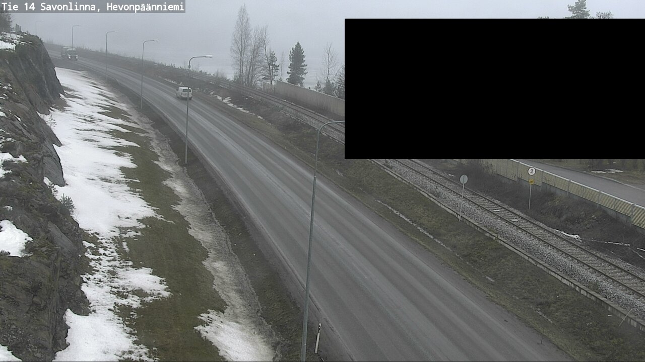 Weather Camera Image Road 14 Savonlinna, Hevonpäänniem, Savonlinna, Etelä-Savo