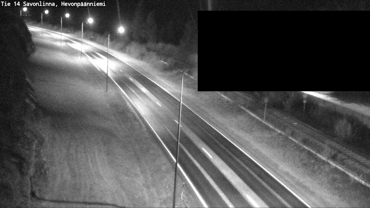 Weather Camera Image Road 14 Savonlinna, Hevonpäänniem, Savonlinna, Etelä-Savo