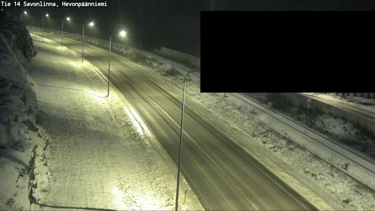 Weather Camera Image Road 14 Savonlinna, Hevonpäänniem, Savonlinna, Etelä-Savo