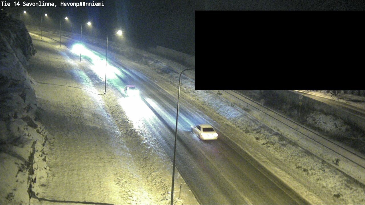 Weather Camera Image Road 14 Savonlinna, Hevonpäänniem, Savonlinna, Etelä-Savo