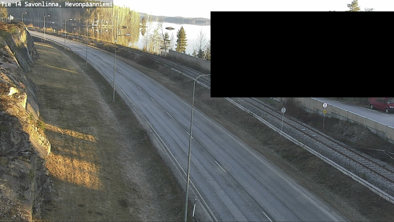 Weather Camera Image Väg 14 Nyslott, Hevonpäänniemi, Savonlinna, Etelä-Savo