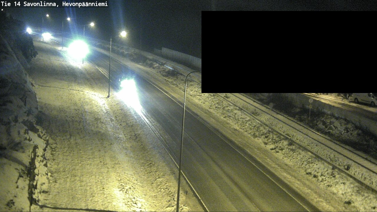 Weather Camera Image Road 14 Savonlinna, Hevonpäänniem, Savonlinna, Etelä-Savo