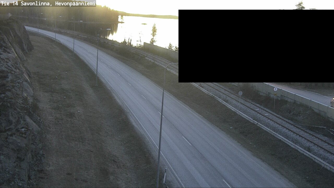 Weather Camera Image Väg 14 Nyslott, Hevonpäänniemi, Savonlinna, Etelä-Savo
