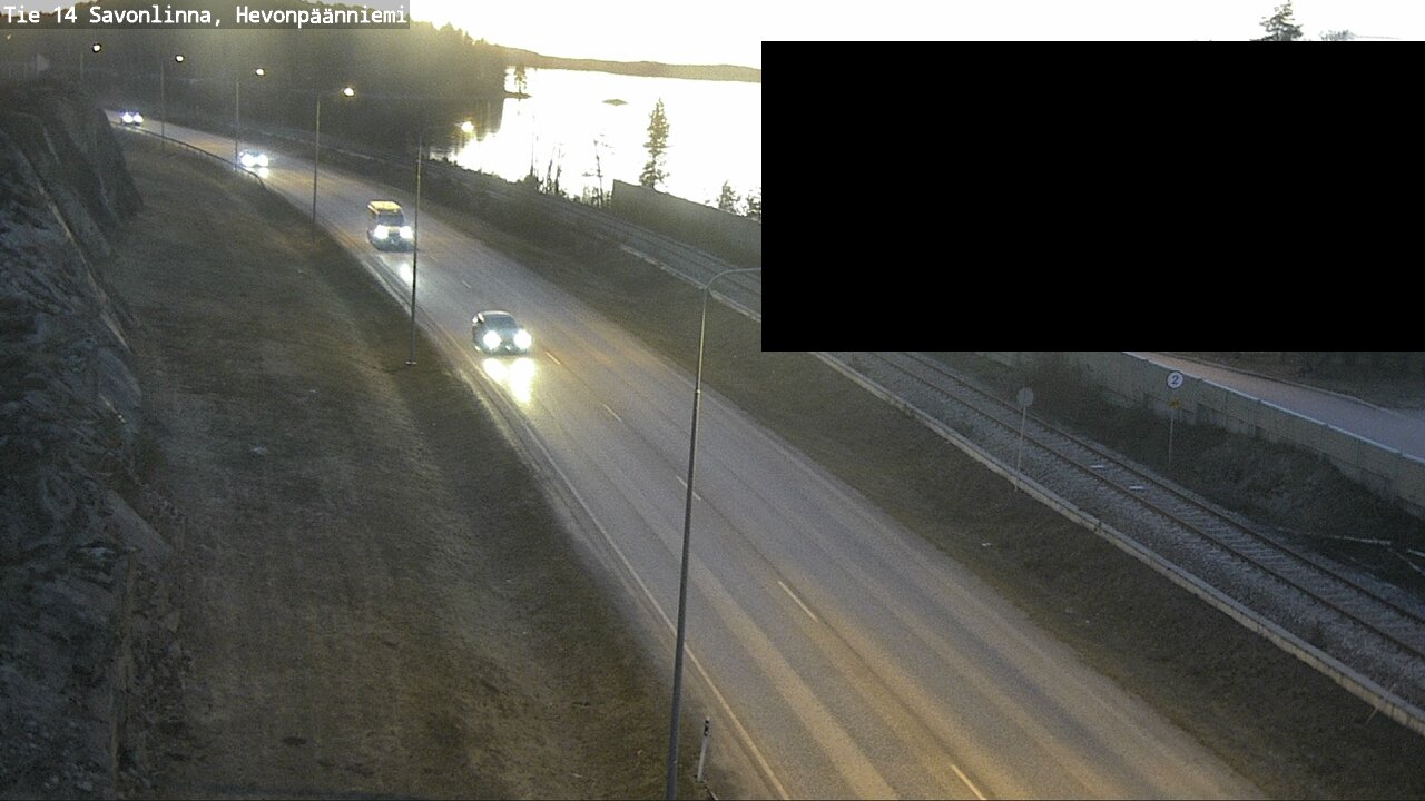 Weather Camera Image Väg 14 Nyslott, Hevonpäänniemi, Savonlinna, Etelä-Savo