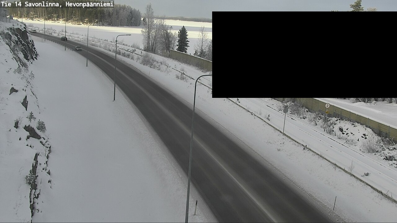 Weather Camera Image Väg 14 Nyslott, Hevonpäänniemi, Savonlinna, Etelä-Savo