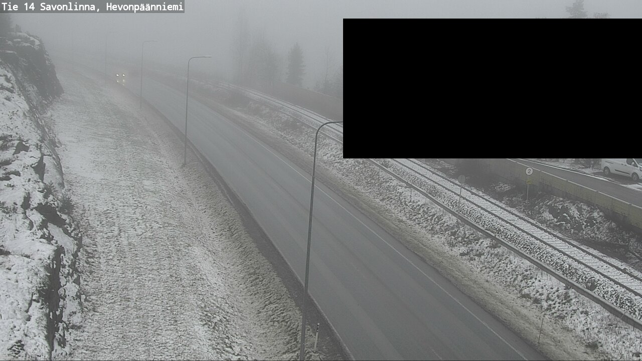 Weather Camera Image Road 14 Savonlinna, Hevonpäänniem, Savonlinna, Etelä-Savo