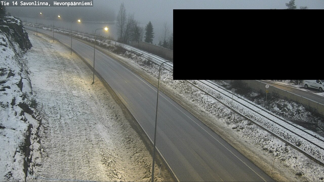 Weather Camera Image Road 14 Savonlinna, Hevonpäänniem, Savonlinna, Etelä-Savo