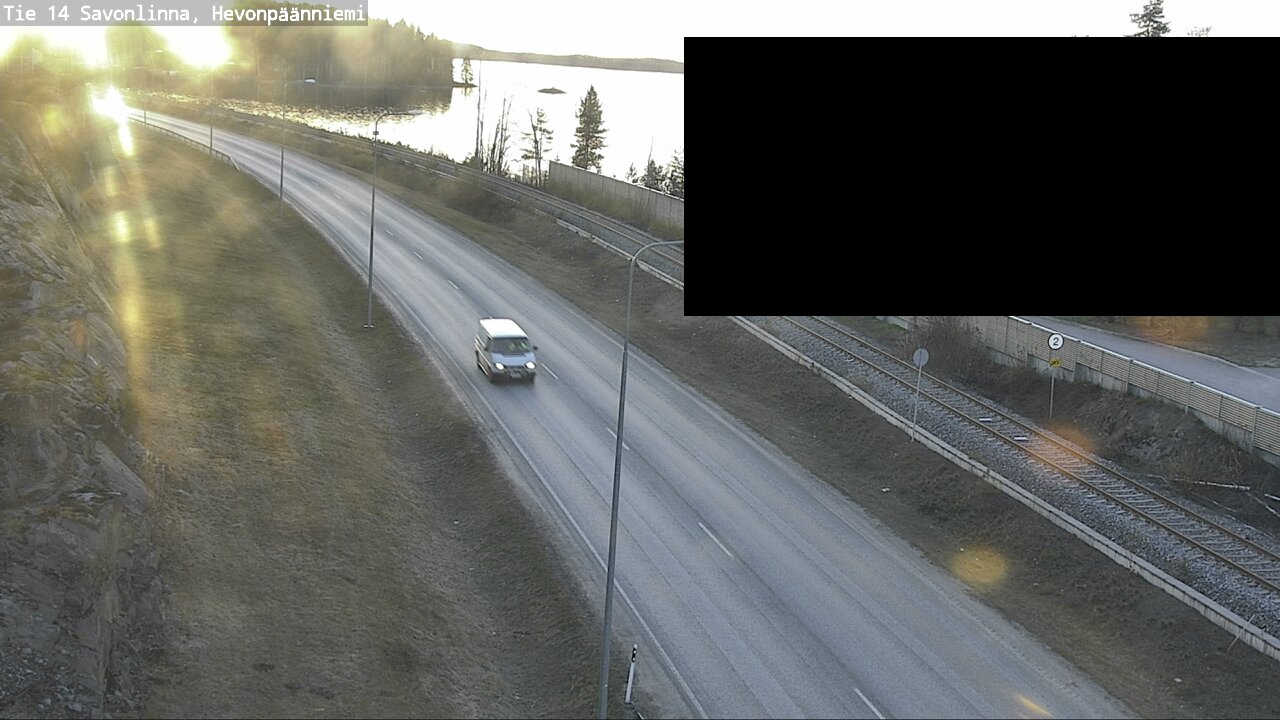 Weather Camera Image Väg 14 Nyslott, Hevonpäänniemi, Savonlinna, Etelä-Savo