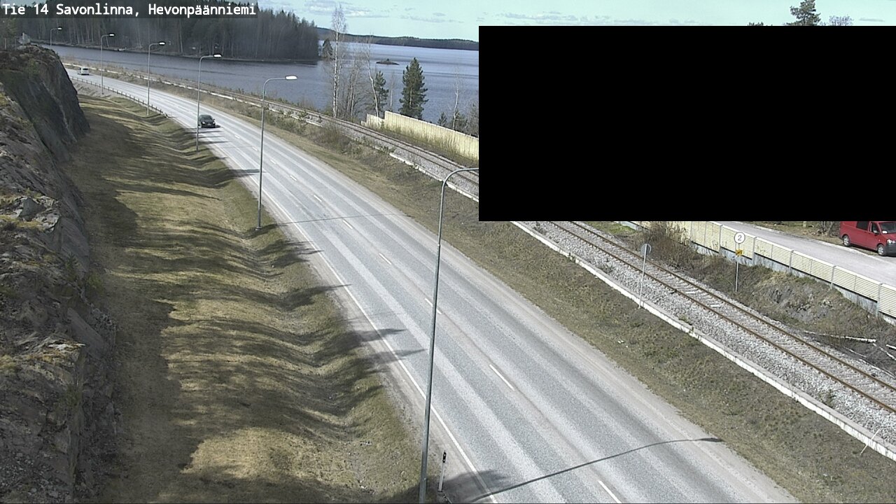 Weather Camera Image Väg 14 Nyslott, Hevonpäänniemi, Savonlinna, Etelä-Savo