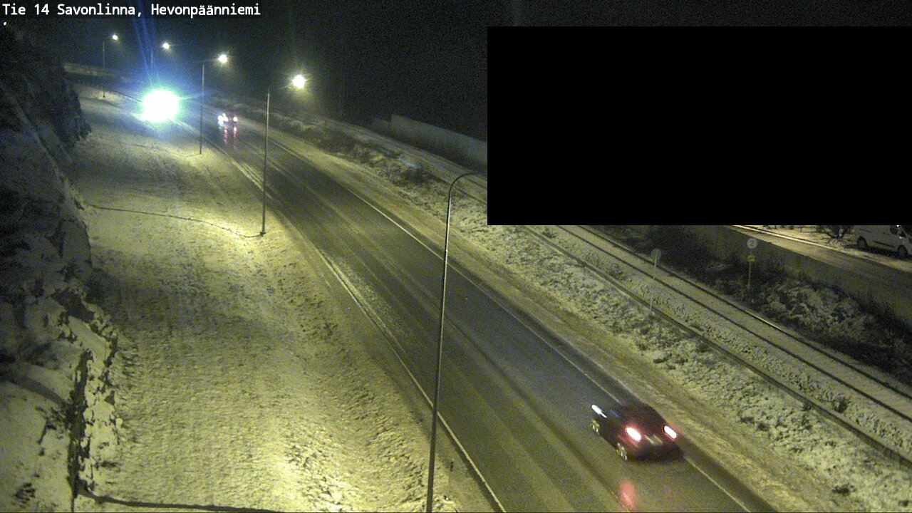 Weather Camera Image Road 14 Savonlinna, Hevonpäänniem, Savonlinna, Etelä-Savo
