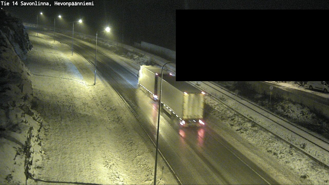 Weather Camera Image Road 14 Savonlinna, Hevonpäänniem, Savonlinna, Etelä-Savo