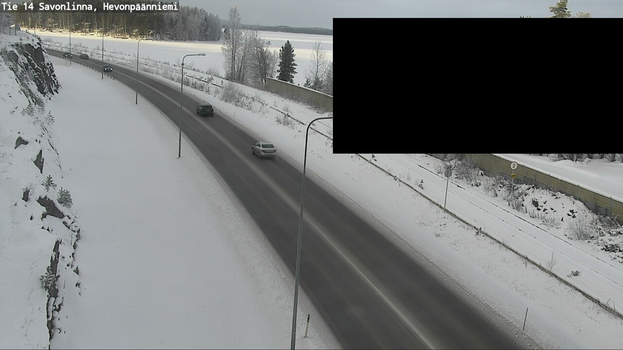 Weather Camera Image Väg 14 Nyslott, Hevonpäänniemi, Savonlinna, Etelä-Savo