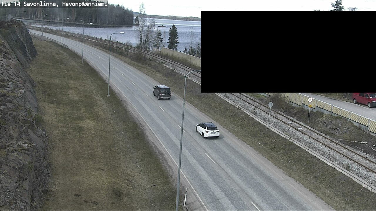 Weather Camera Image Väg 14 Nyslott, Hevonpäänniemi, Savonlinna, Etelä-Savo