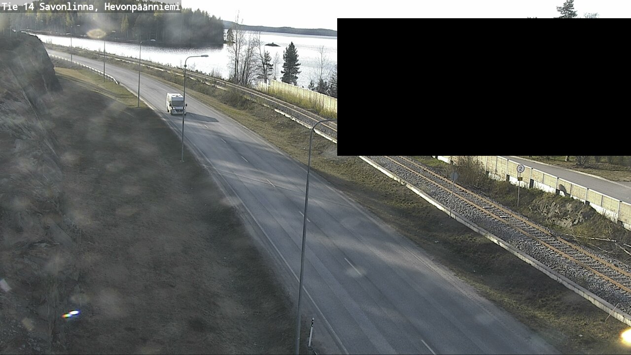 Weather Camera Image Väg 14 Nyslott, Hevonpäänniemi, Savonlinna, Etelä-Savo
