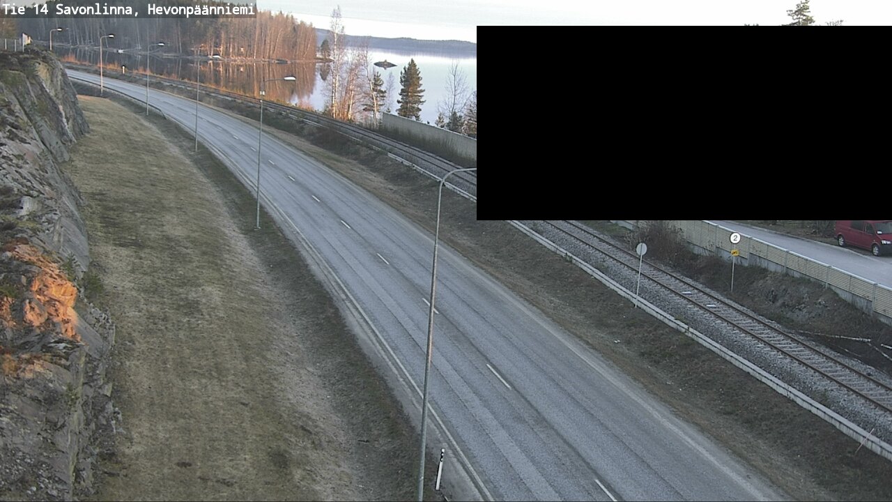 Weather Camera Image Väg 14 Nyslott, Hevonpäänniemi, Savonlinna, Etelä-Savo