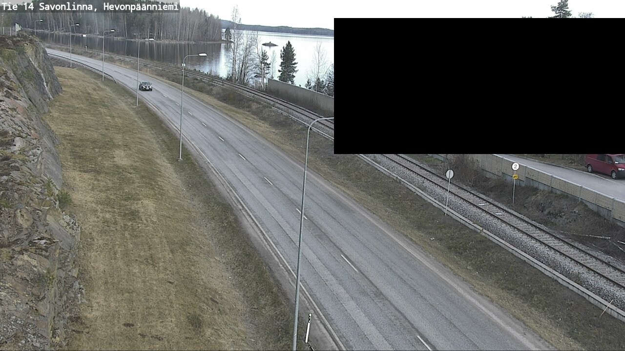 Weather Camera Image Väg 14 Nyslott, Hevonpäänniemi, Savonlinna, Etelä-Savo