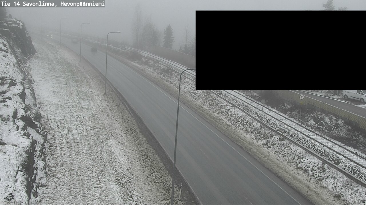 Weather Camera Image Väg 14 Nyslott, Hevonpäänniemi, Savonlinna, Etelä-Savo