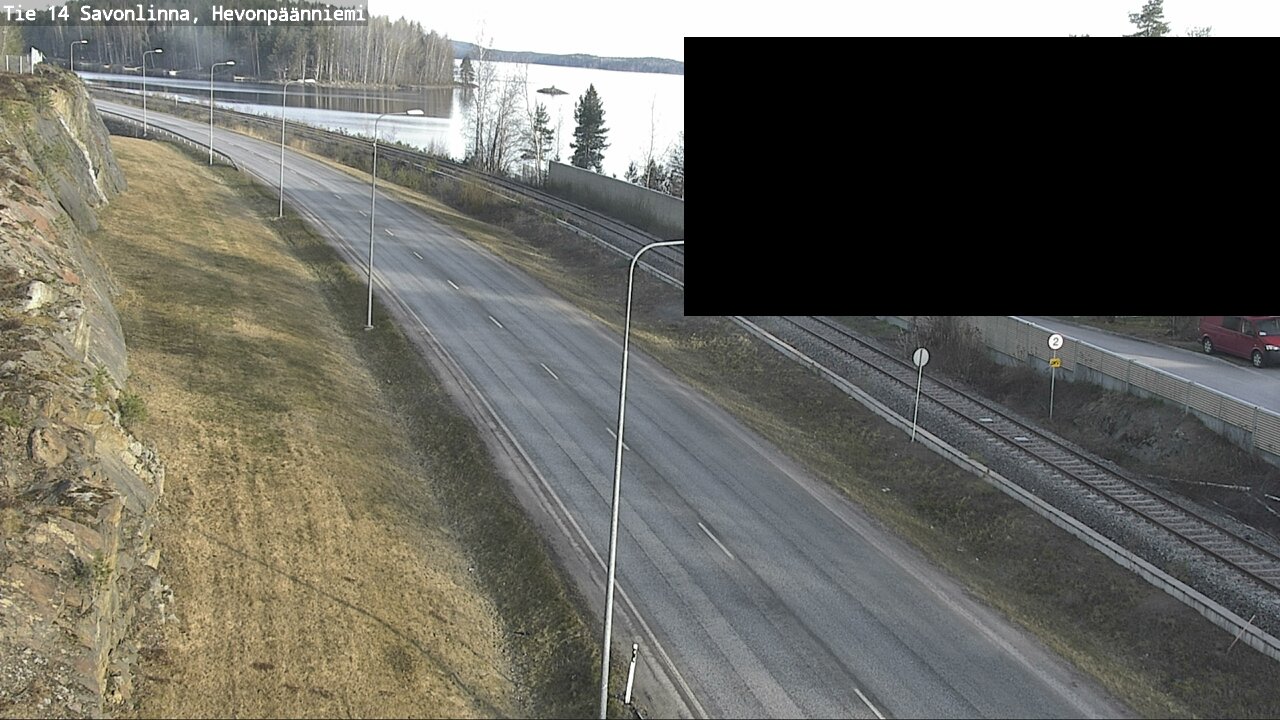 Weather Camera Image Väg 14 Nyslott, Hevonpäänniemi, Savonlinna, Etelä-Savo