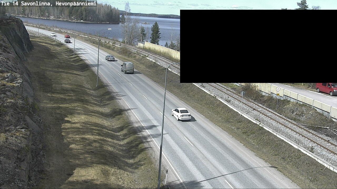 Weather Camera Image Väg 14 Nyslott, Hevonpäänniemi, Savonlinna, Etelä-Savo
