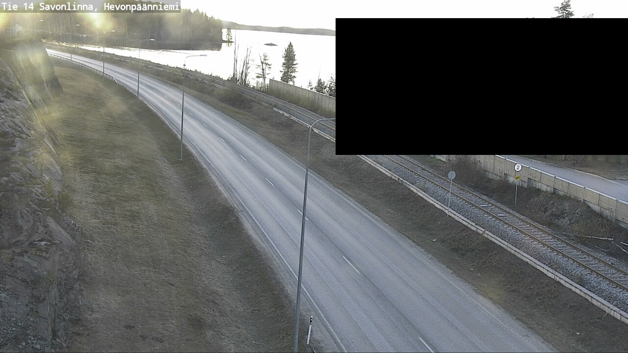 Weather Camera Image Väg 14 Nyslott, Hevonpäänniemi, Savonlinna, Etelä-Savo