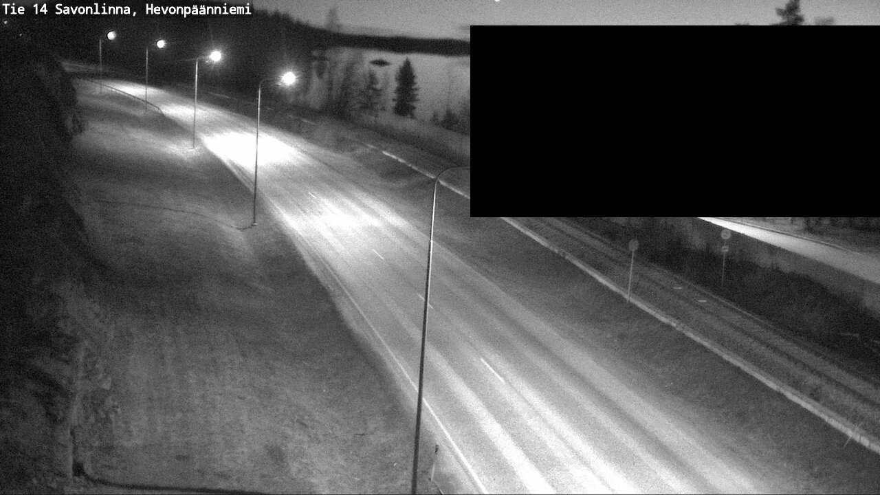 Weather Camera Image Väg 14 Nyslott, Hevonpäänniemi, Savonlinna, Etelä-Savo