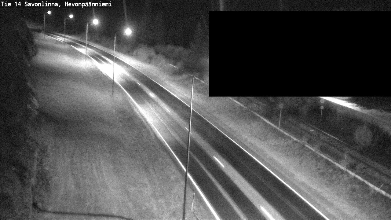 Weather Camera Image Road 14 Savonlinna, Hevonpäänniem, Savonlinna, Etelä-Savo