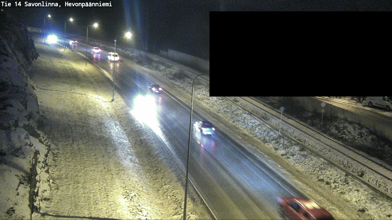 Weather Camera Image Road 14 Savonlinna, Hevonpäänniem, Savonlinna, Etelä-Savo