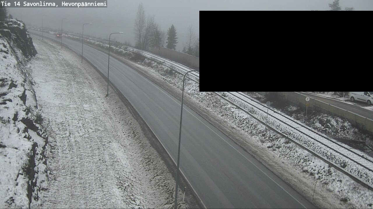 Weather Camera Image Road 14 Savonlinna, Hevonpäänniem, Savonlinna, Etelä-Savo