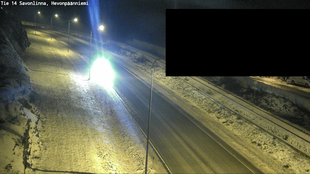 Weather Camera Image Road 14 Savonlinna, Hevonpäänniem, Savonlinna, Etelä-Savo