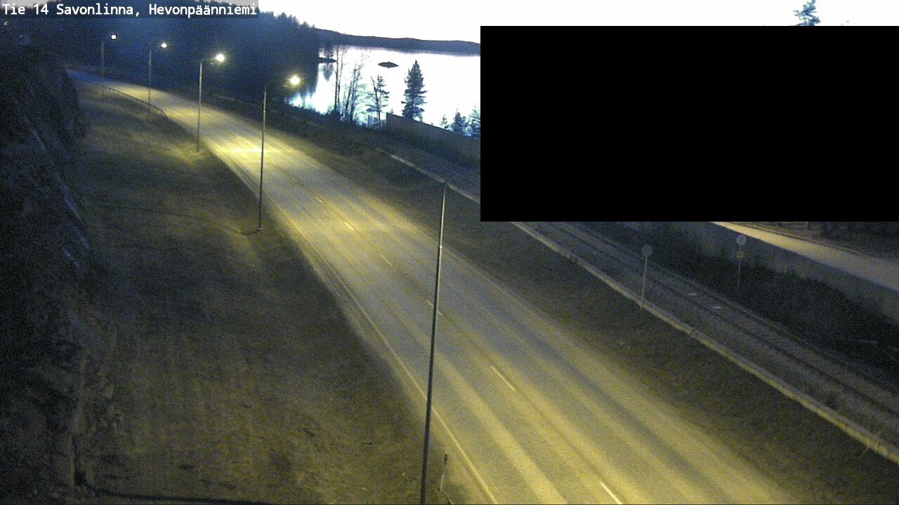Weather Camera Image Väg 14 Nyslott, Hevonpäänniemi, Savonlinna, Etelä-Savo