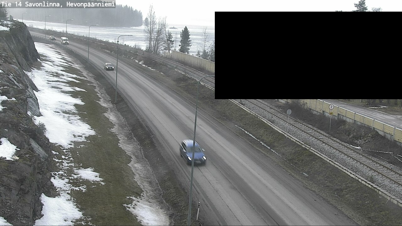 Weather Camera Image Väg 14 Nyslott, Hevonpäänniemi, Savonlinna, Etelä-Savo