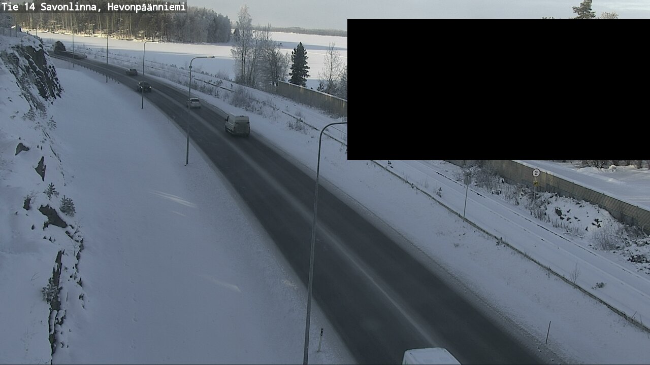Weather Camera Image Väg 14 Nyslott, Hevonpäänniemi, Savonlinna, Etelä-Savo