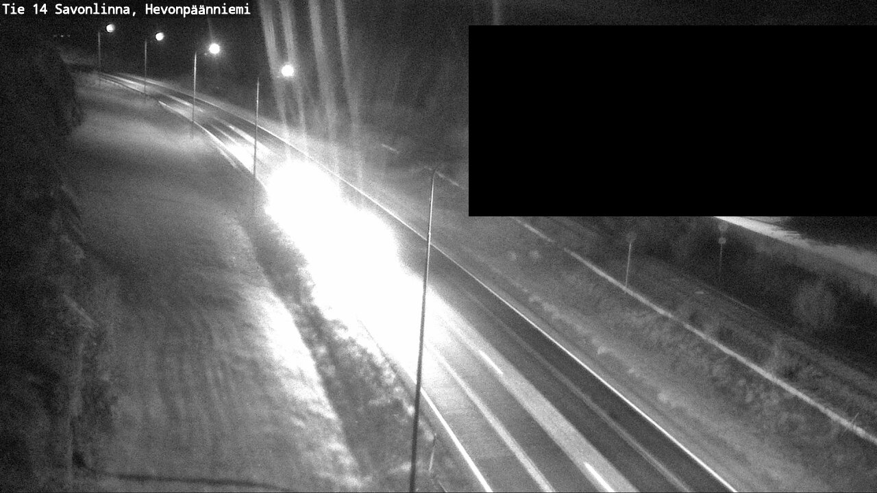 Weather Camera Image Road 14 Savonlinna, Hevonpäänniem, Savonlinna, Etelä-Savo