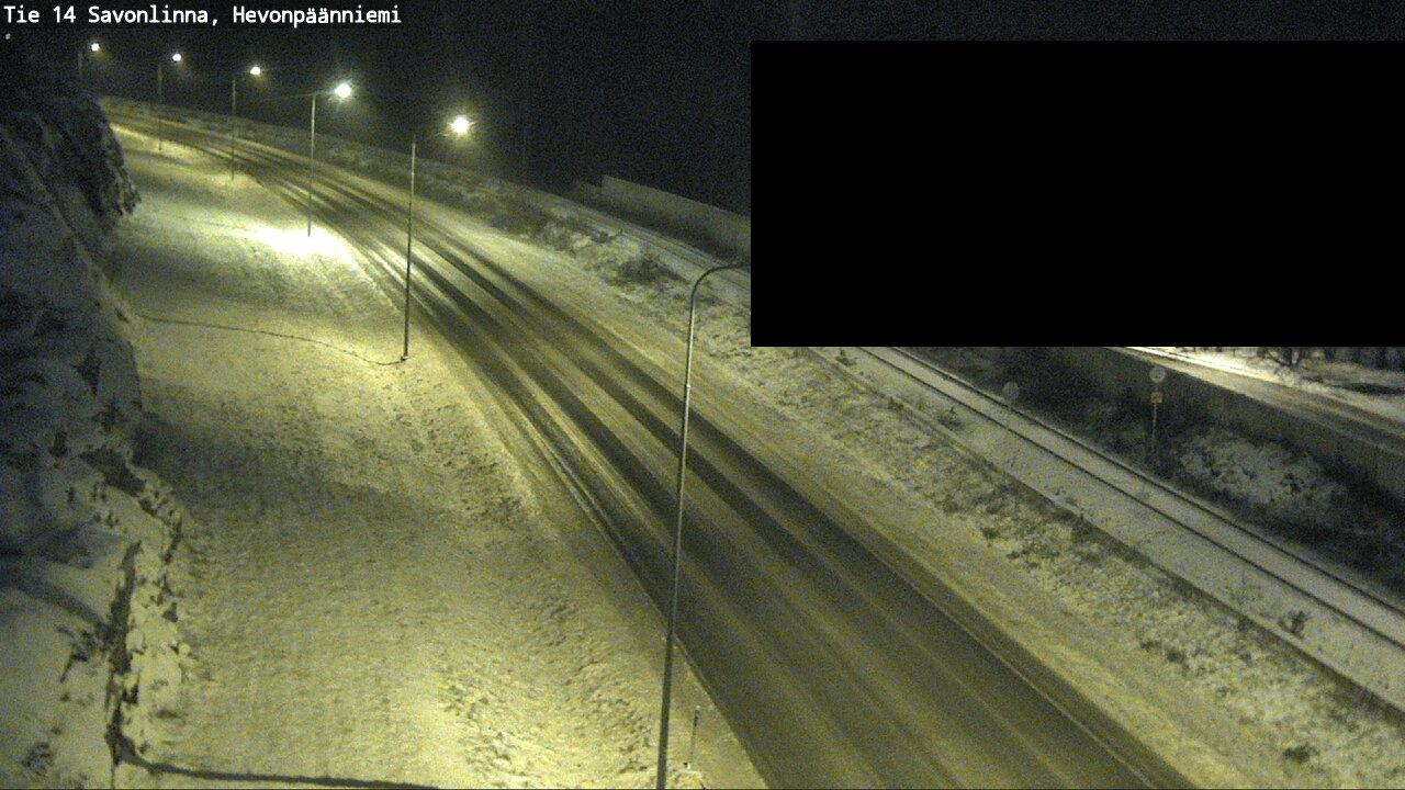 Weather Camera Image Road 14 Savonlinna, Hevonpäänniem, Savonlinna, Etelä-Savo