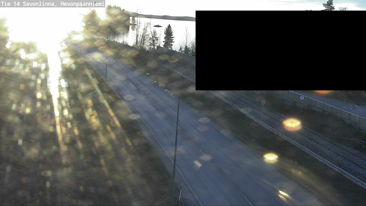 Weather Camera Image Väg 14 Nyslott, Hevonpäänniemi, Savonlinna, Etelä-Savo