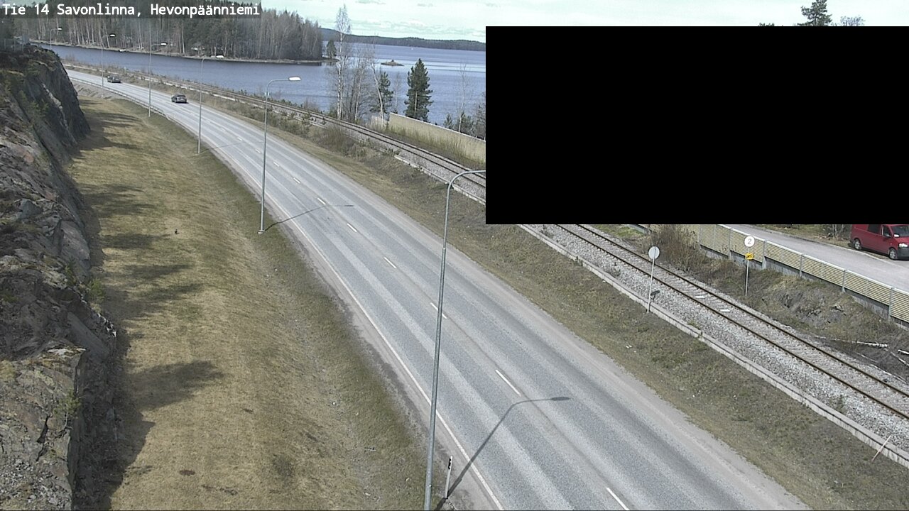 Weather Camera Image Väg 14 Nyslott, Hevonpäänniemi, Savonlinna, Etelä-Savo