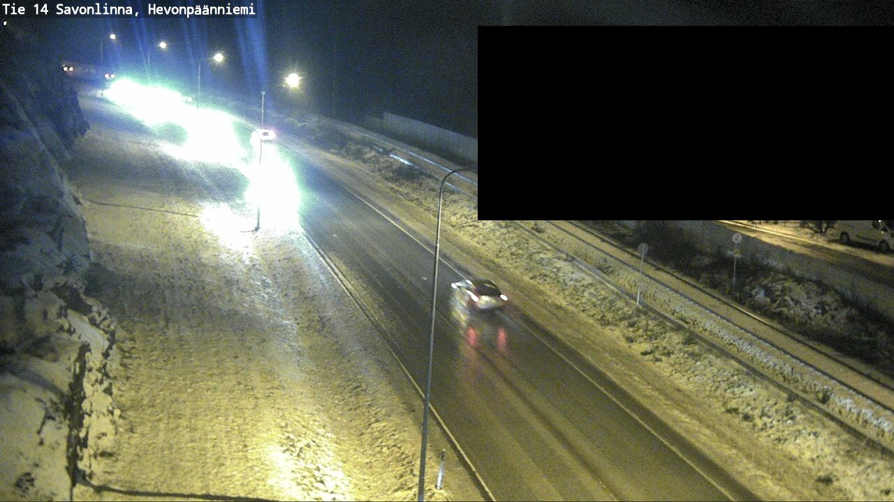 Weather Camera Image Road 14 Savonlinna, Hevonpäänniem, Savonlinna, Etelä-Savo