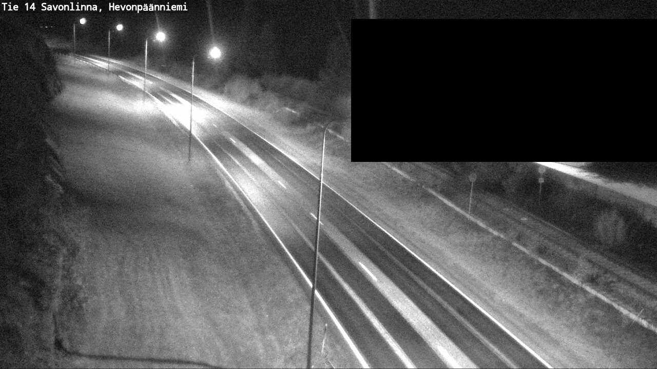 Weather Camera Image Road 14 Savonlinna, Hevonpäänniem, Savonlinna, Etelä-Savo