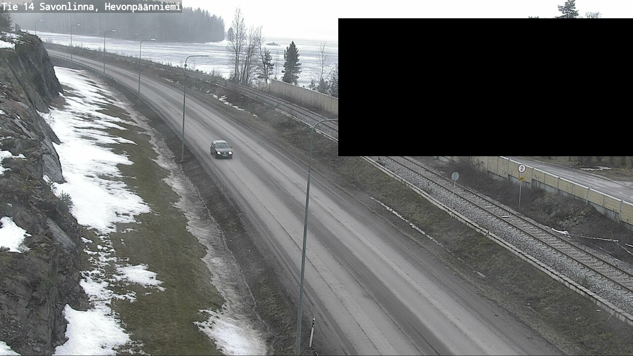 Weather Camera Image Väg 14 Nyslott, Hevonpäänniemi, Savonlinna, Etelä-Savo