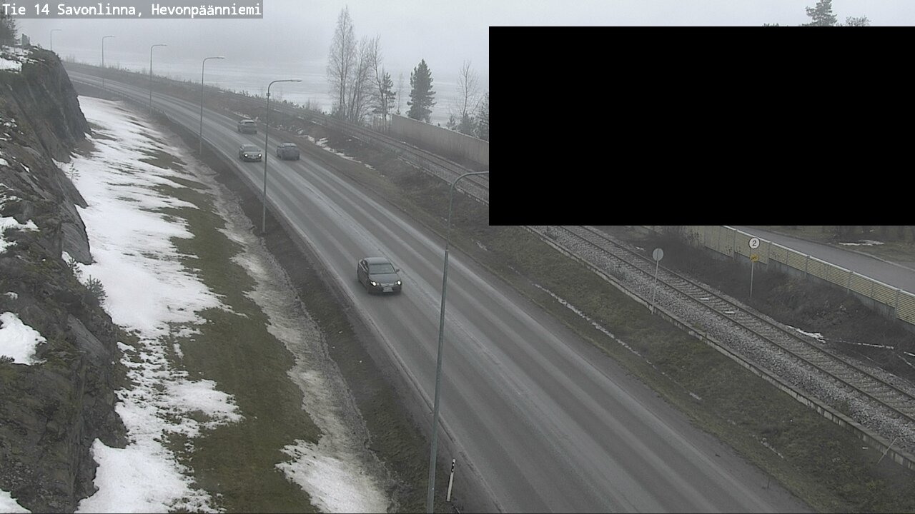 Weather Camera Image Road 14 Savonlinna, Hevonpäänniem, Savonlinna, Etelä-Savo