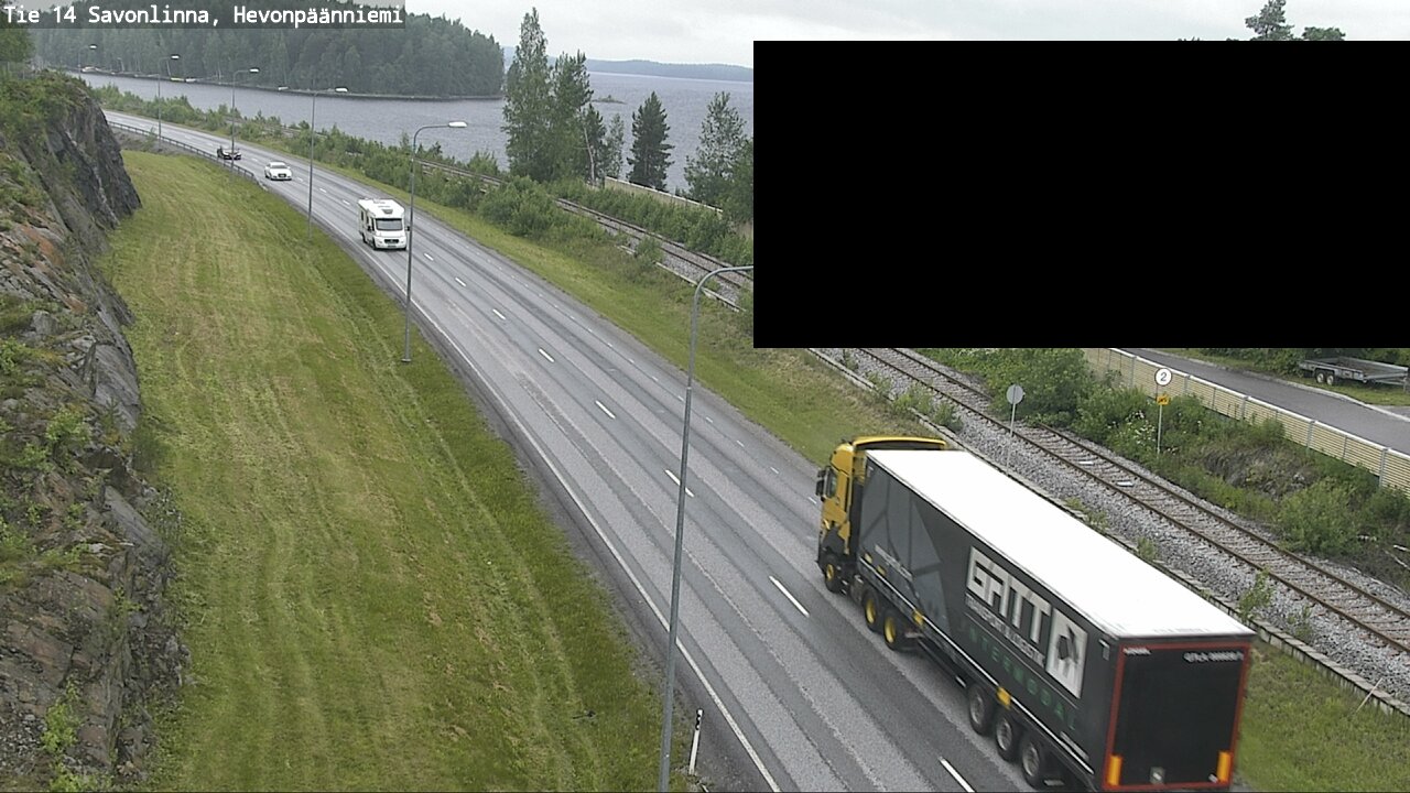 Weather Camera Image Road 14 Savonlinna, Hevonpäänniem, Savonlinna, Etelä-Savo