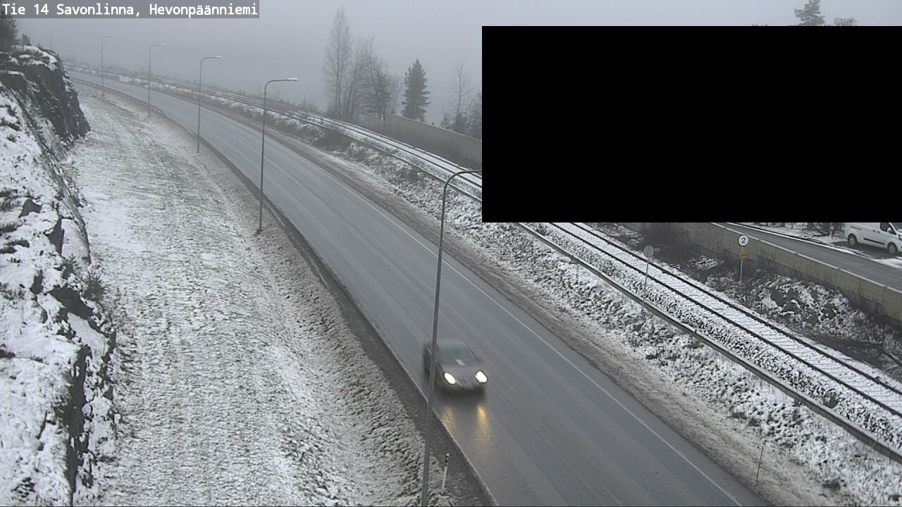 Weather Camera Image Road 14 Savonlinna, Hevonpäänniem, Savonlinna, Etelä-Savo