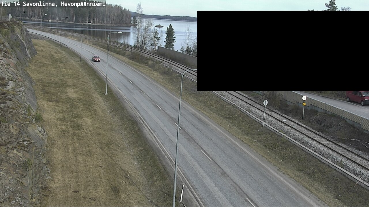 Weather Camera Image Väg 14 Nyslott, Hevonpäänniemi, Savonlinna, Etelä-Savo