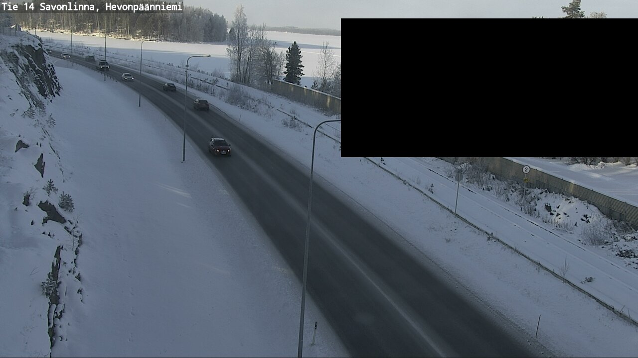 Weather Camera Image Väg 14 Nyslott, Hevonpäänniemi, Savonlinna, Etelä-Savo