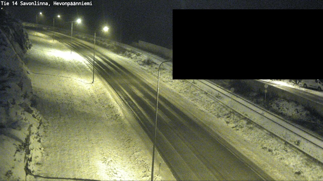 Weather Camera Image Road 14 Savonlinna, Hevonpäänniem, Savonlinna, Etelä-Savo