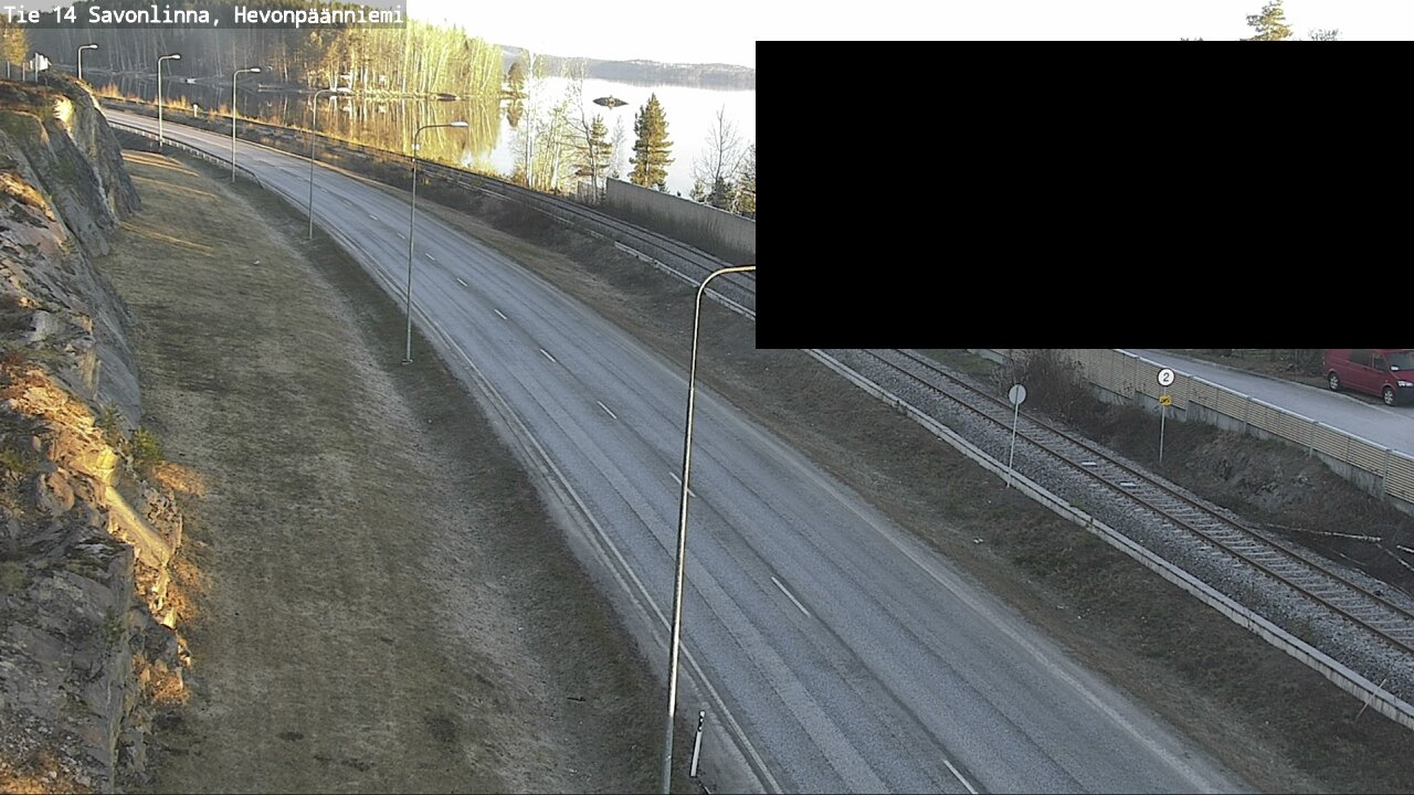 Weather Camera Image Väg 14 Nyslott, Hevonpäänniemi, Savonlinna, Etelä-Savo