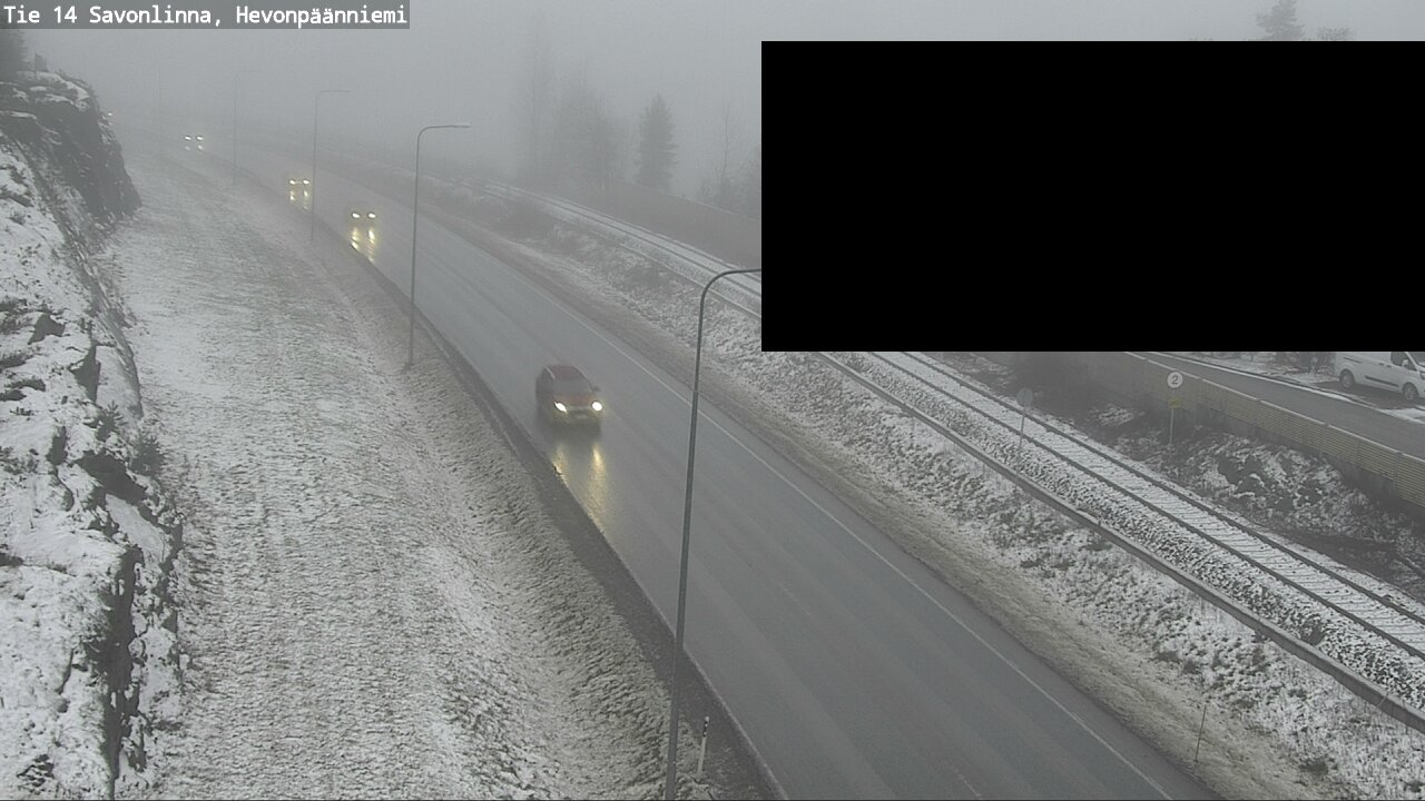 Weather Camera Image Road 14 Savonlinna, Hevonpäänniem, Savonlinna, Etelä-Savo